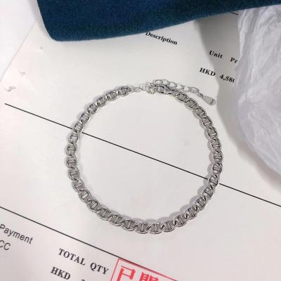 China Wholesale S925 Sterling Silver Fashion Classic Metal Simple Design Cute Fresh Factory Bracelet Temperament Jewelry for sale