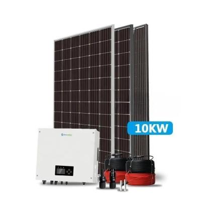 China Hot Selling Home Must Solar Systems 5kw Complete On-Off Grid 10 KW Solar Panel System 10kw Grid Tie Solar Systems For Home Energy for sale