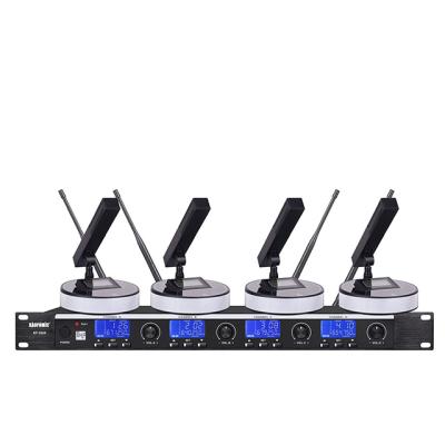 China Gooseneck Professional Conference Microphone 4-Channels Wireless Conference Microphone System for sale