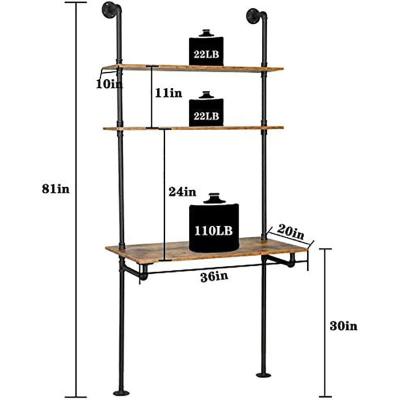 China Convertible Home OEM ODM Modern Home Computer Ladder Wooden Desk for sale