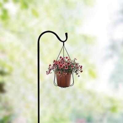 China Factory Supply Bathroom Or Kitchen Outside Garden Wire 1.5m Metal Shepherd Hook for sale