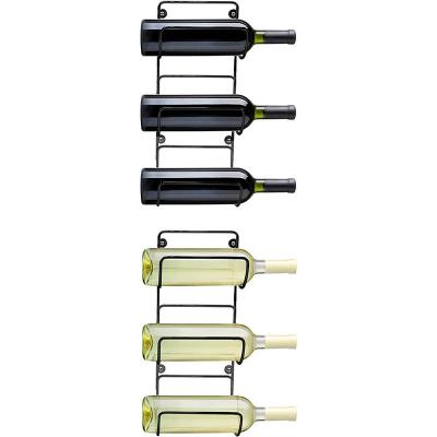 China American Style Metal Wine Rack Stackable Storage Rack Free Standing Organizer For Water Bottle for sale