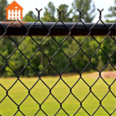 China Easily Assembled Basketball Field PVC Coated Square Wire Mesh Chain Link Fence for sale