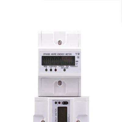 China Three Phase Din Rail Energy Meter LCD Display (4Pole) M24 for sale