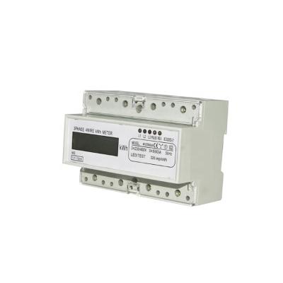 China cntopsun Best Price 7 Digits Display Mini ElectronicThree Phase DIN LCD Rail Energy Meter M1250SA M1250SA for sale