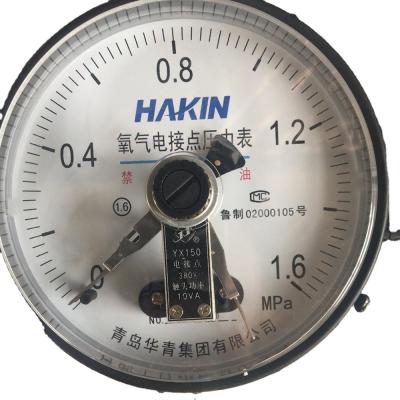 China Industrial Oxygen Pressure Meter 150MM HAKIN BRAND for sale