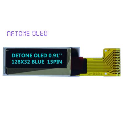 China 0.91Inch 128x32 OLED Driver IC SSD1306Z 15 PIN Soldering Blue 4 Wire Spi i2c 0.91 Oled Display 0.91 OLED 0.91