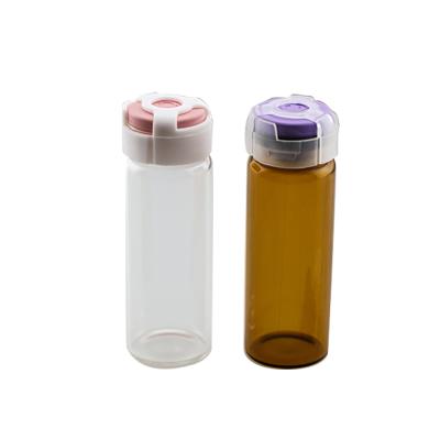 China Personal Care 10ml Mini Amber Glass Essential Oil Bottle Small Orifice Reducer Cap Brown Glass Vials With Hole Insert for sale