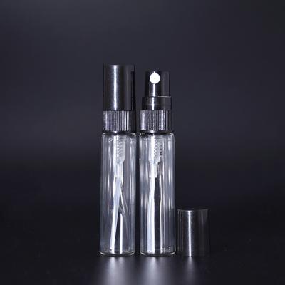 China Mini Refillable Container Empty Cosmetic Glass Spray Bottles 5ML Transparent Empty Containers for sale