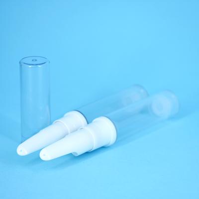 China 5ml 10ml 15ml Cosmetic Plastic Airless Pump Bottle For Eye Cream Essence Travel Refillable Cosmetic Bottle for sale