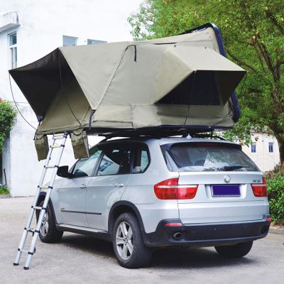 China Extended Type OEM 3 4 Person China Shell Roof Top Tent Hard Black Foldable For Large SUV for sale