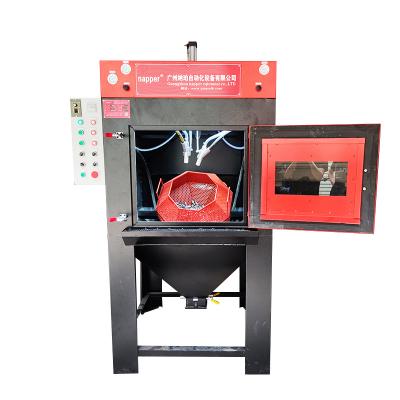 China Building material shops rolling type automatic dry sand blaster basket rotary table sandblasting machine for sale for sale