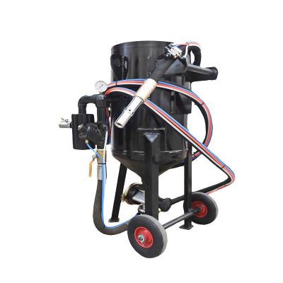 China Small portable portable mini sandblasting high pressure water plus mobile sand blasting rust pot sandblasting equipment machine for sale for sale