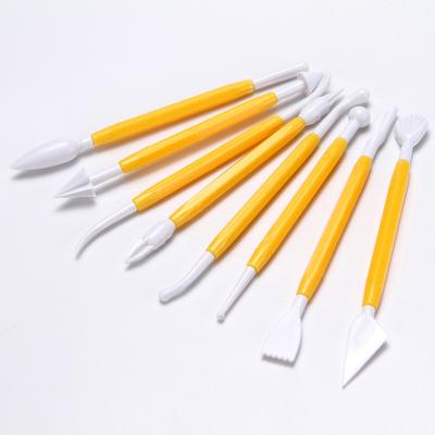 China Sculpt 8 Pcs/Set Plastics Fondant Cake Decorating Flower Sugar Craft Modeling Tools Kids DIY Clay Tool Extruders Bakeware 16 Model for sale