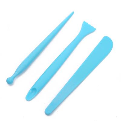 China Sculpture 3 Pcs Modeling Clay Wax Sculpting Kit Knife Tool Kit Arts Opener Handy Plastic Clay Craft Pottery Tools Supplies for sale