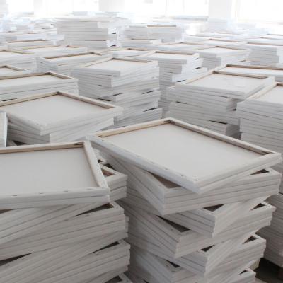 China White Stretched Wooden Frame Cotton China Factory Painting Canvas Panel Painting Frame For DIY Canvas Painting Drawing Painting Supplies for sale