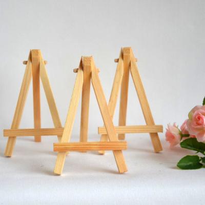 China Painting Easel Kids Mini Wooden Easel For Children Art Painting Name Card Artist Stand Mobile Phone Display Holder 9*16cm for sale