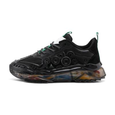 China Thickening Design Rubber Customizable Cushioning Shock Running Retro Sneaker Shoes for sale