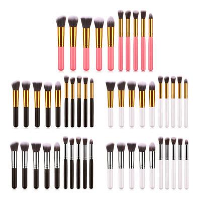 China Angular Blush Free Shipping Make Up Brush Private Label 10pcs Marble Eye OEM Customized Hair Resin Wooden Goat Style Time Face Mascara for sale