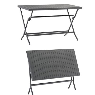 China Asian Modern Outdoor Coffee Table Outdoor Garden Patio Camping Aluminum Folding Picnic Dining Table And Chairs Furniture Set for sale