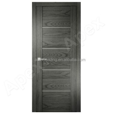 China Deep cutting desigh; 100% Hand Making Door European Style Ash Wood Veneer Pattern Flush Door Interior Door for sale