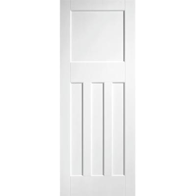 China Best Waterproof Modern Solid Wood White Core 3 Panel Interior Doors Bedroom Shaker Doors for sale