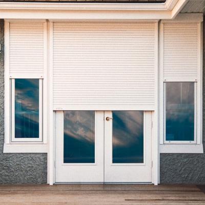 China Modern House External Window Shutters Motorized Exterior Aluminum Shutters for sale