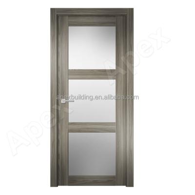 China Deep cutting desigh; 100% hand making flush door bathroom door, flush panel garage door, flush panel door for sale