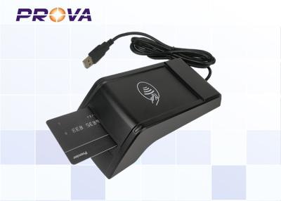 China IC & RFID Chip Card Reader USB Interface With 500,000 Times Long Life Time Te koop