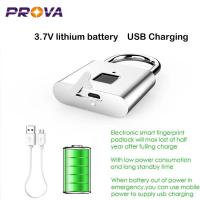 China Smart Zinc Alloy Fingerprint Scanner Padlock For Personal Belongs Safety for sale