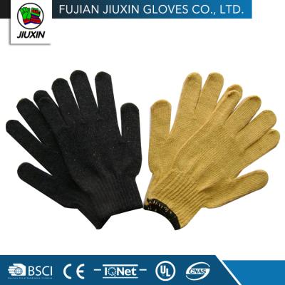 China Wholesale Industrial 7 Gauge Protection Cotton Work Gloves With Rubber Grip Dots for sale