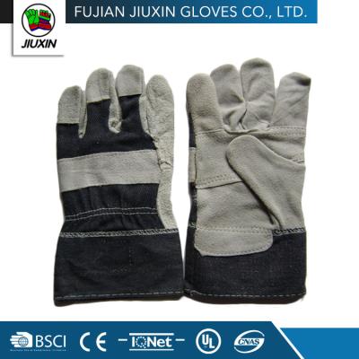 China Jiuxin industry keep safe operation non slip leather gloves Finland for sale