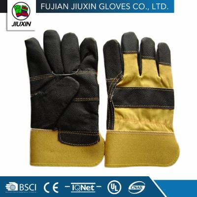 China Factory Made High Quality Different Colors Industry Cow Split Leather Protection Glove for sale