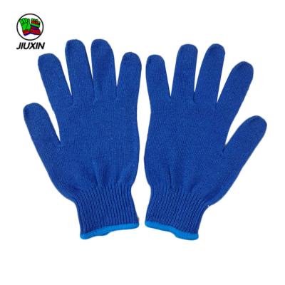 China 7 Gauge Industrial Keep Safe Knitted Cotton Breathable Industrial Gloves for sale