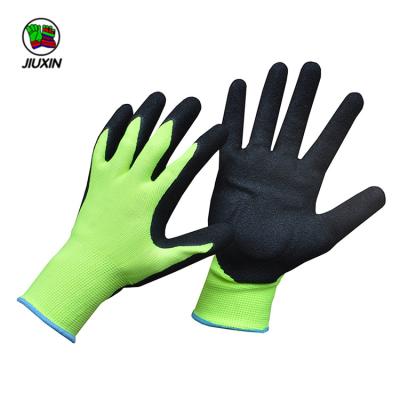 China Industry Working Universal Polyester / Nylon Green Welding Glove for sale