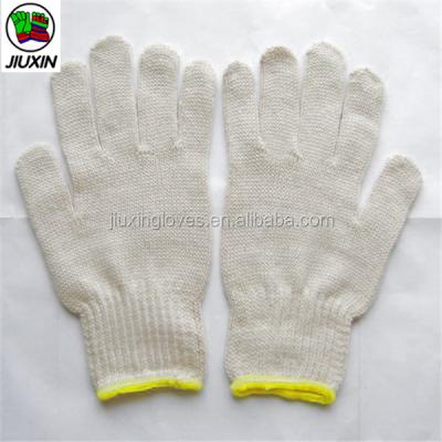 China Cotton Twine Gauge 10 Gauge 7 Gauge Natural Cotton Knitted Safety Cotton White Glove for sale