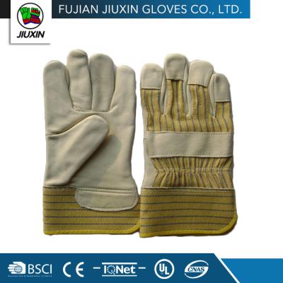 China Wholesale Factory Made Industry Cow Grain Leather Gloves JX68E526 For Protection for sale