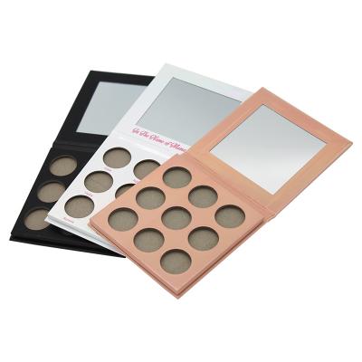 China High Dye Empty Makeup 9 Palette Recyclable Pigmented Case Packaging Package Private Label Custom Eyeshadow Palette for sale