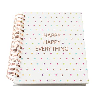 China China Eco-friendly Wholesale Custom Design Notebook Notepad Printing With Iron Ring for sale