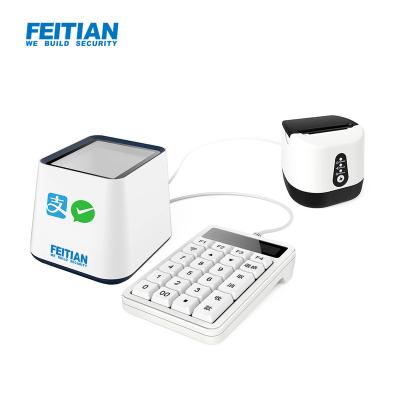 China Desktop Mobile Phone Screen Barcode Scanner for Mobile Payment E62 - F13 with F13 Numeric Keypad for sale