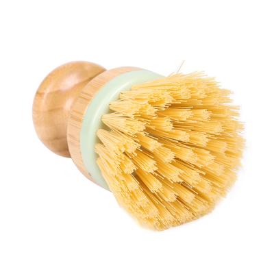 China Wholesale Logo Home Sink Floor Sustainable Eco Friendly Natural Soft Wooden Dish Brush Bamboo Kitchen Brush for sale