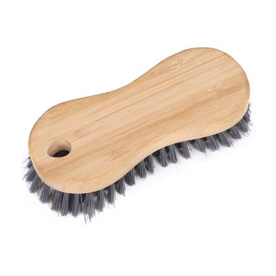 China Sustainable Wholesale Organic Bamboo Scrub Brush OEM Kitchen Pot Cleaning Brushes Bamboo Brush for sale