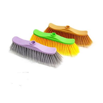 China Household Factory Price Dining Room Shop Fancy Outdoor Cleaning Push Broom Plastic Soft Cleaning Broom for sale