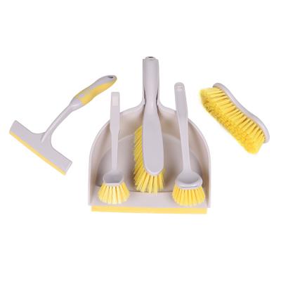 China Eco-Friendly Heavy Duty Professional Custom Floor Brooms China PET Cleaner Small Brushes And PP Dustpan Set For Table Office Window for sale