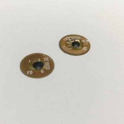 China Diameter 10MM FPC NFC Lable  FM11RF08 FPC NFC / RFID Small Chip Tag Custom Designed Size for sale