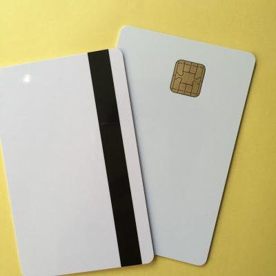 China J2A040 Chip White JAVA Card WITH 3 TRAKS MAGNETIC STRIPE COMP JCOP21-36K for sale