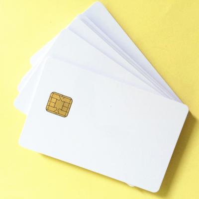 China J2A040 Chip White JAVA Card WITH 8.4MM 2TRAKS MAGNETIC STRIPE COMP JCOP21-36K for sale