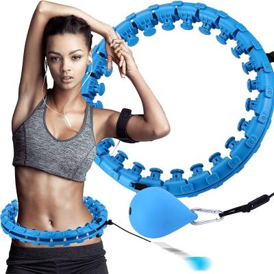 China size & Wholesale Fitness Weighted Abdomen Exercise Detachable Polynesian Dance Ring Hoop For Adults Exercise for sale