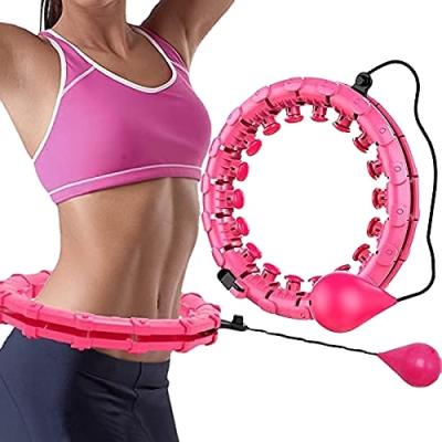 China size & Detachable Smart Fitness Weighted Polynesian Dance Abdomen Exerciser Ring Hoops For Adults Eco Friendly for sale