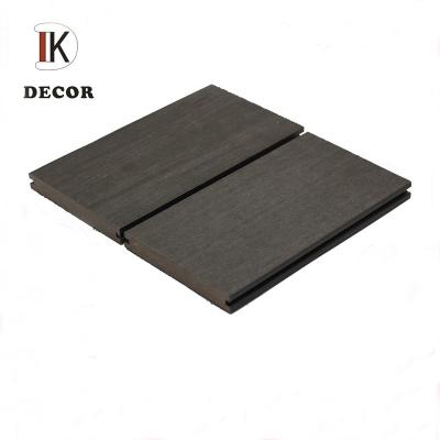 China Modern Co-extrusion Covered Composite Wood Plastic Exterior Garden WPC Decking 140*20mm for sale